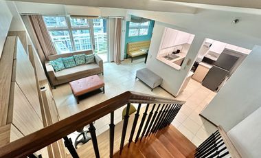 FOR LEASE/SALE: Fully-furnished 2-Bedroom Loft with Balcony - Encino, Serendra, BGC, Taguig