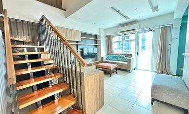 FOR LEASE/SALE: Fully-furnished 2-Bedroom Loft with Balcony - Encino, Serendra, BGC, Taguig