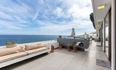 Depto de lujo con terraza panorámica y vista al mar