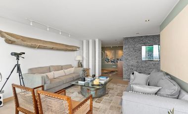 Depto de lujo con terraza panorámica y vista al mar