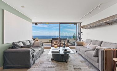 Depto de lujo con terraza panorámica y vista al mar