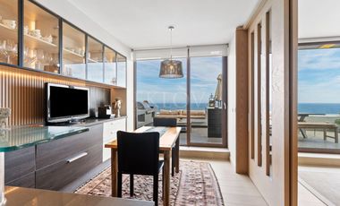 Depto de lujo con terraza panorámica y vista al mar