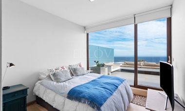 Depto de lujo con terraza panorámica y vista al mar
