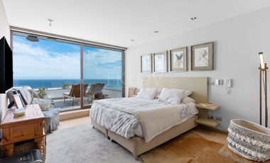 Depto de lujo con terraza panorámica y vista al mar