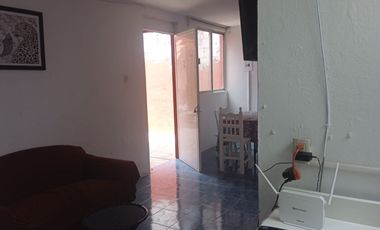 Departamento amueblado de 2 recámaras en El Morro. Climatizado. Incluye agua, internet y cable