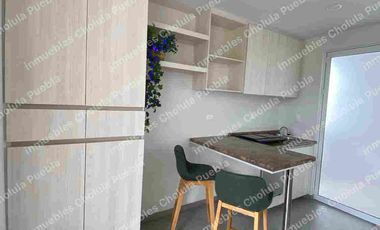 Estudios amueblados en renta, ideal para estudiantes y practicantes, ubicados atrás de la UDLAP.