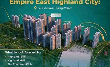 2BR Preselling Felix Avenue Pasig City Ideal Investment condo near Ortigas, Antipolo and Rizal