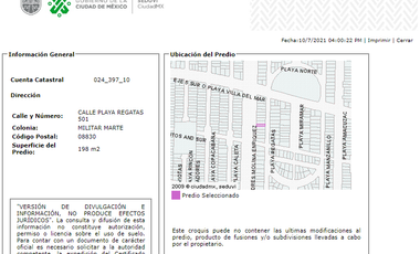 CASA EN REMATE EN IZTACALCO MILITAR MARTE