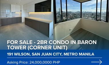 For Sale - Brand New 2 Bedroom Condo in Baron Tower (corner unit)