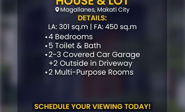 House & Lot For Sale in Magallanes, Makati City