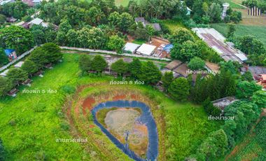 Resort for Sale in Khao Kho, Phetchabun On over 12 rai of titled land with panoramic windmill views, complete with existing structures and a valid hot
