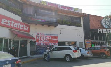 RENTA DE LOCAL COMERCIAL EN PLAZA EN VIVEROS DE LA LOMA FRENTE A PLAZA MUNDO E