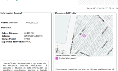 BUSCAS UN PATRIMONIO PARA HABITAR Y/O INVERTIR EN GUSTAVO A MADERO