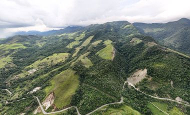 Terreno de 27 has con acceso directo a la carretera. Ubicación ideal a 25 minutos de Tarapoto, perfecto para proyecto residencial.