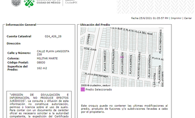 CASA EN REMATE EN IZTACALCO MILITAR MARTE