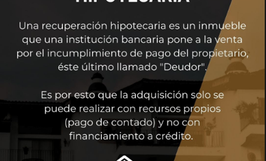 AF VENTA DE CASA EN RECUPERACION BANCARIA EN RESIDENCIAL DEL CARMEN, CAMPECHE