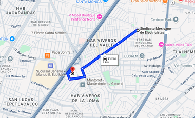 Casa en Venta en Valle del Paraíso Tlalnepantla de Baz Estado de México.