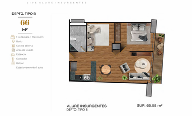 Departamentos en VENTA en La Col. Nápoles.