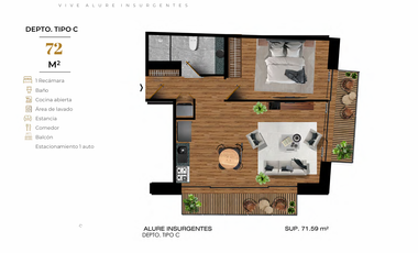 Departamentos en VENTA en La Col. Nápoles.