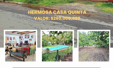 Se Vende Linda Casa Quinta de un piso, con amplio terreno, altura paradero 23, comuna de La Cruz, Región Valparaíso.