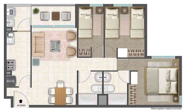 DEPARTAMENTO EN VENTA CONDOMINIO PINARES - RANCAGUA