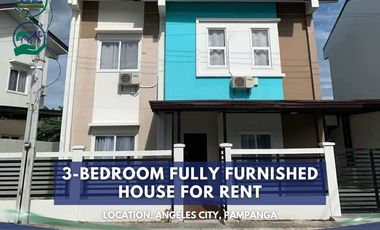 3-Bedroom Fully Furnished House for Rent located in Angeles City, Pampanga