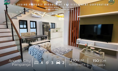 Fully Furnished Modern 4 Bedrooms House in Friendship Highway Angeles City Pampanga