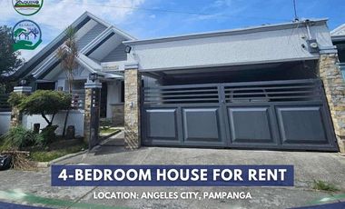 4-Bedroom House for Rent with Private Pool located in Angeles City, Pampanga