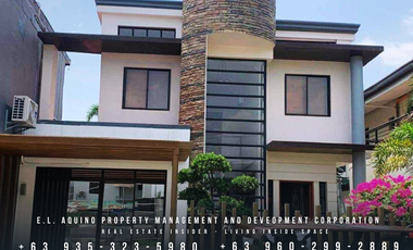 3 Bedrooom Modern and Gated House and Lot with Garden for Rent in Friendship Highway Angeles City Pampanga near Clark and Korean Town