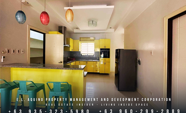 Spacious Furnished 3 Bedroom House with Pool | Large Garden for Rent in Pulu Amsic Subdivision at Angeles City Pampanga