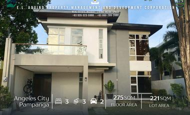 Spacious Fully Furnished 3 Bedroom House for Rent in Exclusive Subdivision near Marquee Mall Angeles City Pampanga