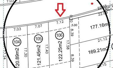 TERRENO EN VENTA SENDEROS MONTEVERDE LOTE 106 DE 122.25 M2. COTO 9