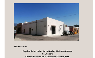 ZONA CENTRO HISTÓRICO. OAXACA DE JUÁREZ, OAXACA.