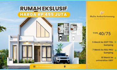 Rumah Murah Sleman Scandinavian Dekat Pasar Gamping + Taman Bermain