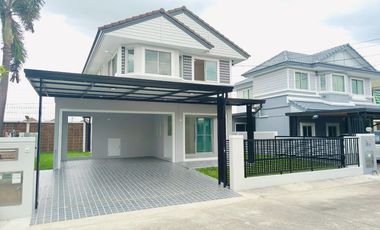 บ้านเดี่ยวลำลูกกา ถนนไสวประชาราษฎร์  ลำลูกกาคลองสี่ ปทุมธานี เขตติดต่อทำเลดี ระบบรักษาความปลอดภัย24 ชม ม.พฤกษ์ลดา2 ซอย 7/2