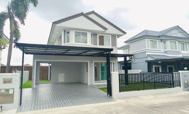บ้านเดี่ยวลำลูกกา ถนนไสวประชาราษฎร์  ลำลูกกาคลองสี่ ปทุมธานี เขตติดต่อทำเลดี ระบบรักษาความปลอดภัย24 ชม ม.พฤกษ์ลดา2 ซอย 7/2