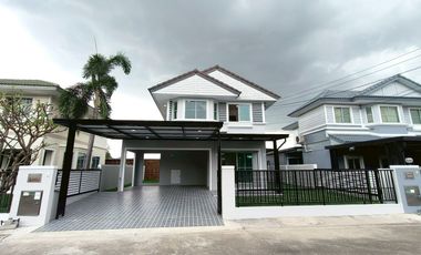 บ้านเดี่ยวลำลูกกา ถนนไสวประชาราษฎร์  ลำลูกกาคลองสี่ ปทุมธานี เขตติดต่อทำเลดี ระบบรักษาความปลอดภัย24 ชม ม.พฤกษ์ลดา2 ซอย 7/2