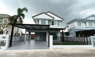 บ้านเดี่ยวลำลูกกา ถนนไสวประชาราษฎร์  ลำลูกกาคลองสี่ ปทุมธานี เขตติดต่อทำเลดี ระบบรักษาความปลอดภัย24 ชม ม.พฤกษ์ลดา2 ซอย 7/2