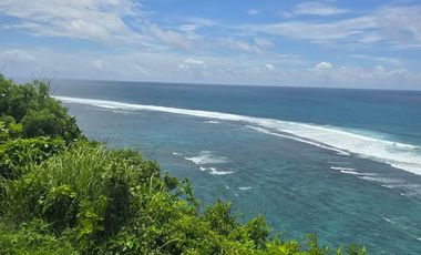 Jual Cepat Tanah Los tebing view ocean di Ungasan, Bali