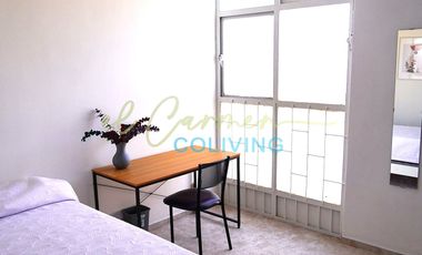 Renta Una Recámara Amueblada en Coliving, cerca Centro de Puebla