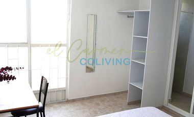Renta Una Recámara Amueblada en Coliving, cerca Centro de Puebla