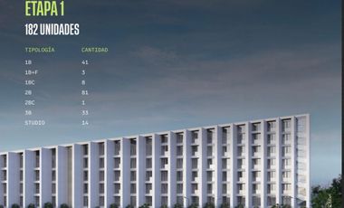 DEPARTAMENTOS EN PRE VENTA 1 RECAMARA TORRE BASALTICA ZONA ANGELOPOLIS