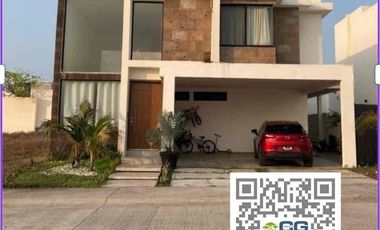 CASA EN RENTA  EN FRACC. PUNTA TIBURÓN ALVARADO, VERACRUZ.