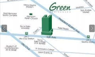 CONDO FOR RENT AT GREEN RESIDENCES TAFT AVENUE, MALATE MANILA NEAR DE LA SALLE UNIVERSITY