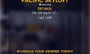 Studio Type Condo Unit For Lease in Pacific Skyloft