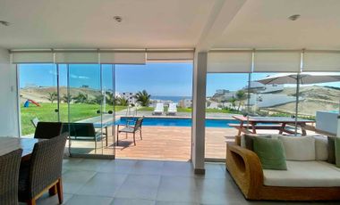 VENTA ESPECTACULAR CASA  DE PLAYA LA HONDA CERRO AZUL
