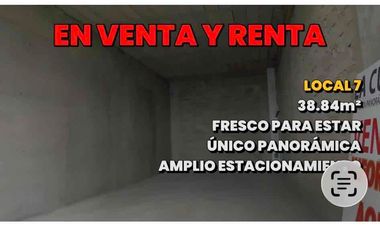 Venta de Local Comercial #7 en PLAZA LA CÚSPIDE, dentro Fracc. Las Terrazas, nuevos ( con opción a renta )