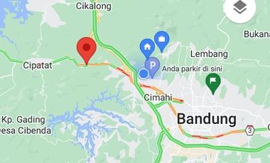 10359 M2 Tanah Komersil, Datar & Hook,  Pinggir Jalan Nasional, Cipatat, Bandung Barat.