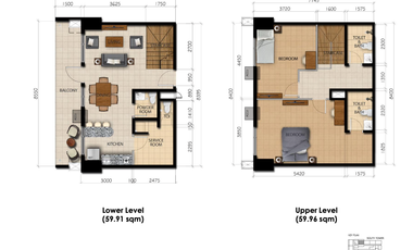 KEN - 3BedRoom Bi-Level Condo Unit in Covent Garden Sta. Masa, Manila near in PUP,SM,Cubao,LRT