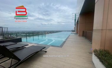 ห้องชุด พลัมคอนโด เซ็นทรัล สเตชั่น เฟส 1 เนื้อที่ 24.39 ตรม. ใกล้เซ็นทรัลเวสต์เกต ถนนกาญจนาภิเษก ตำบลเสาธงหิน อำเภอบางใหญ่ จังหวัดนนทบุรี